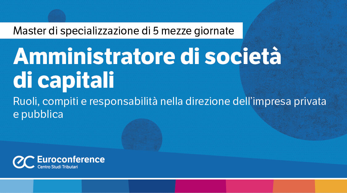 Immagine Amministratore di società di capitali | Euroconference